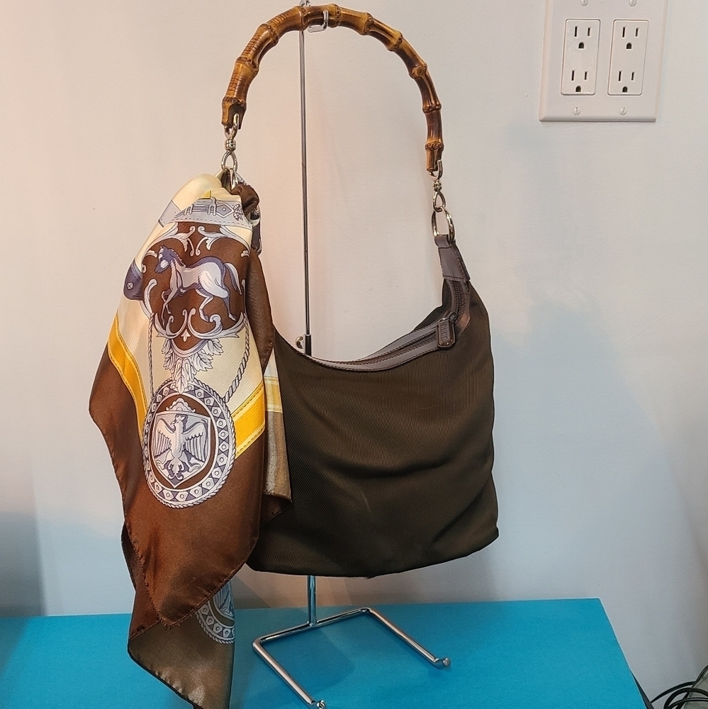 Gucci Purse & Silk Scarf